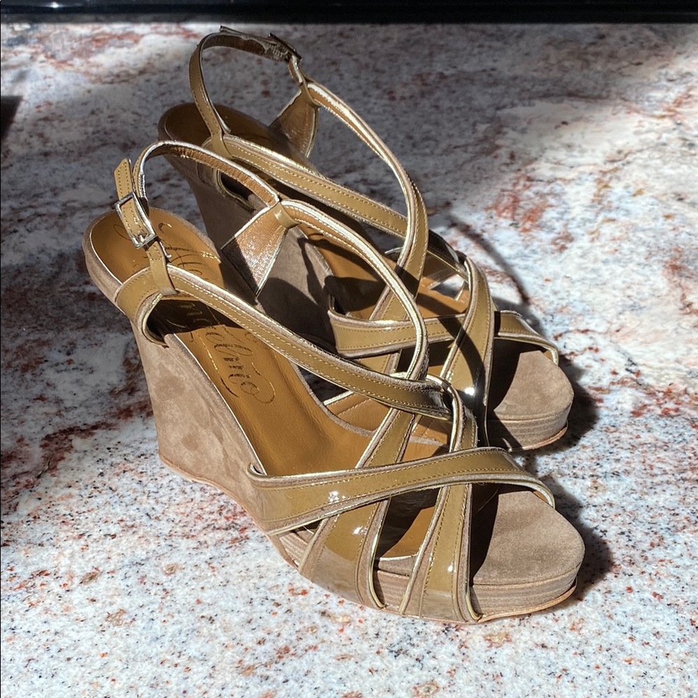 NIB Alejandro Ingelmo Wedge Sandals in size 6